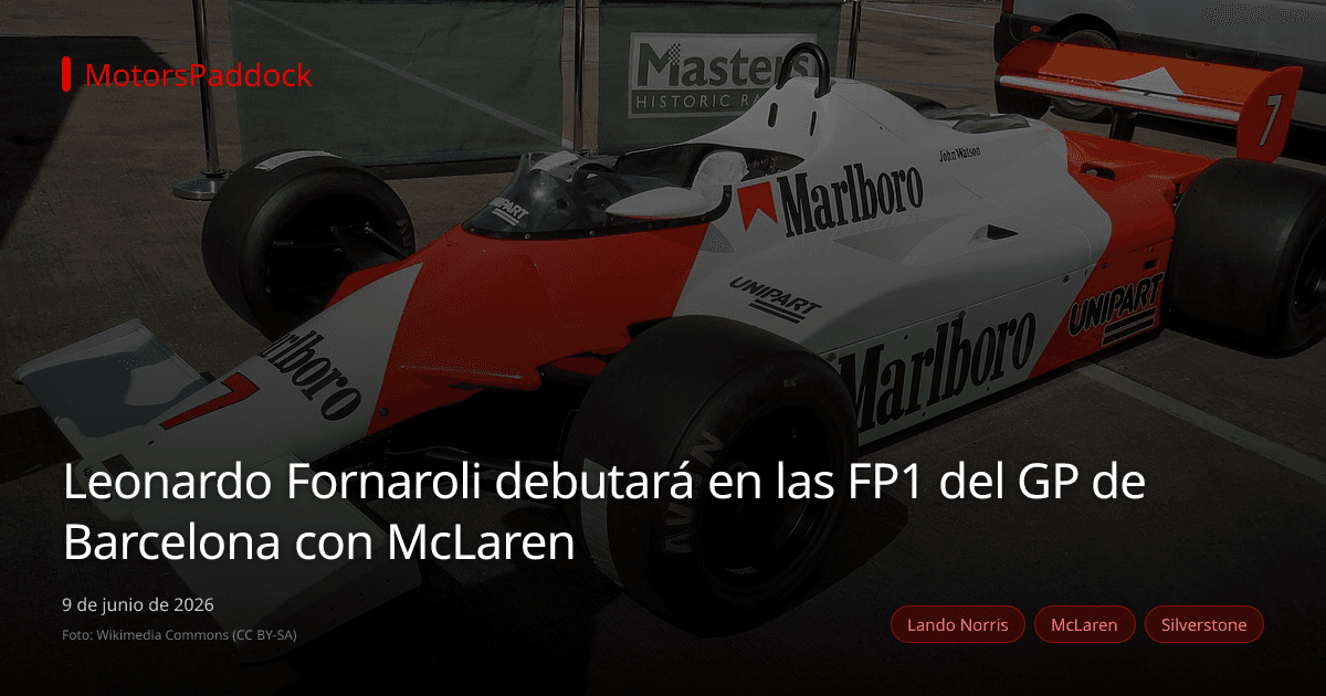 Leonardo Fornaroli debutará en las FP1 del GP de Barcelona con McLaren