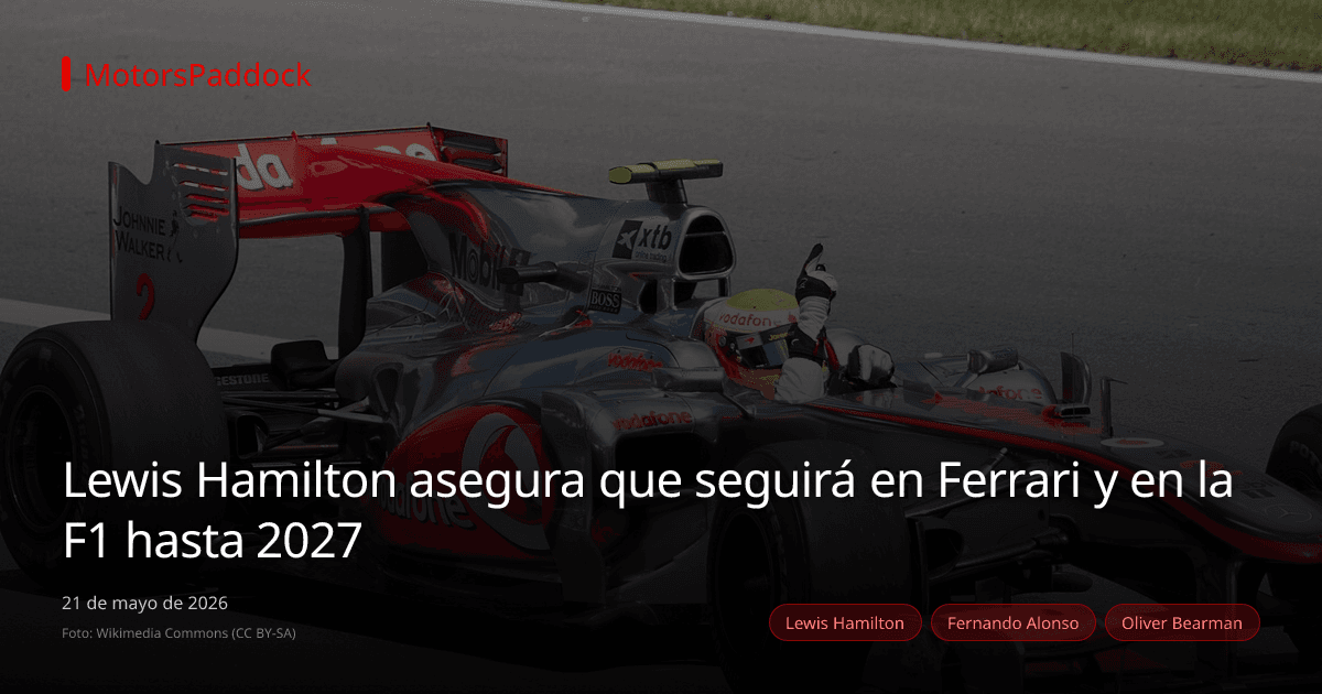Lewis Hamilton asegura que seguirá en Ferrari y en la F1 hasta 2027