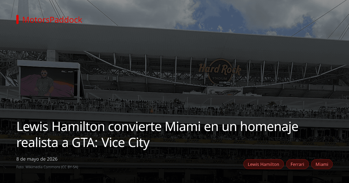Lewis Hamilton convierte Miami en un homenaje realista a GTA: Vice City