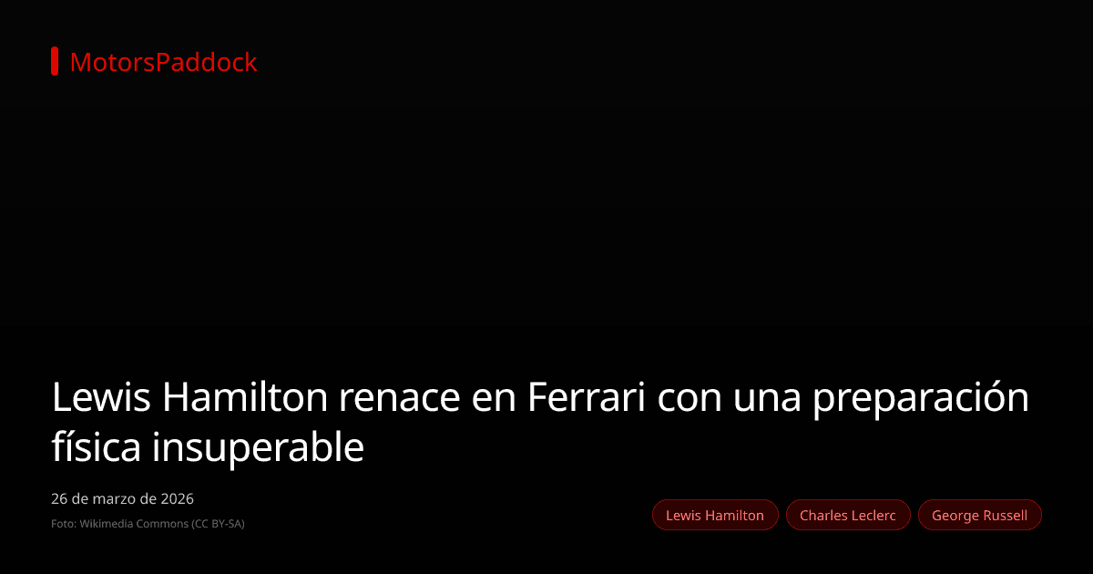 Lewis Hamilton renace en Ferrari con una preparación física insuperable