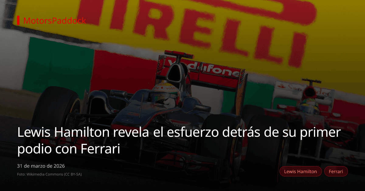 Lewis Hamilton revela el esfuerzo detrás de su primer podio con Ferrari