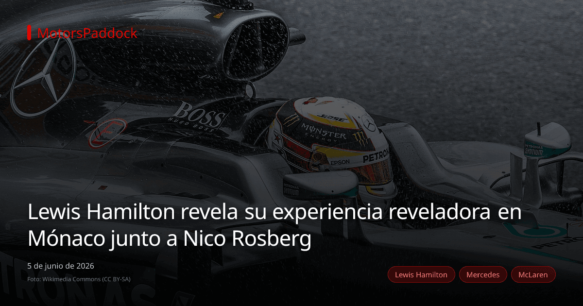 Lewis Hamilton revela su experiencia reveladora en Mónaco junto a Nico Rosberg