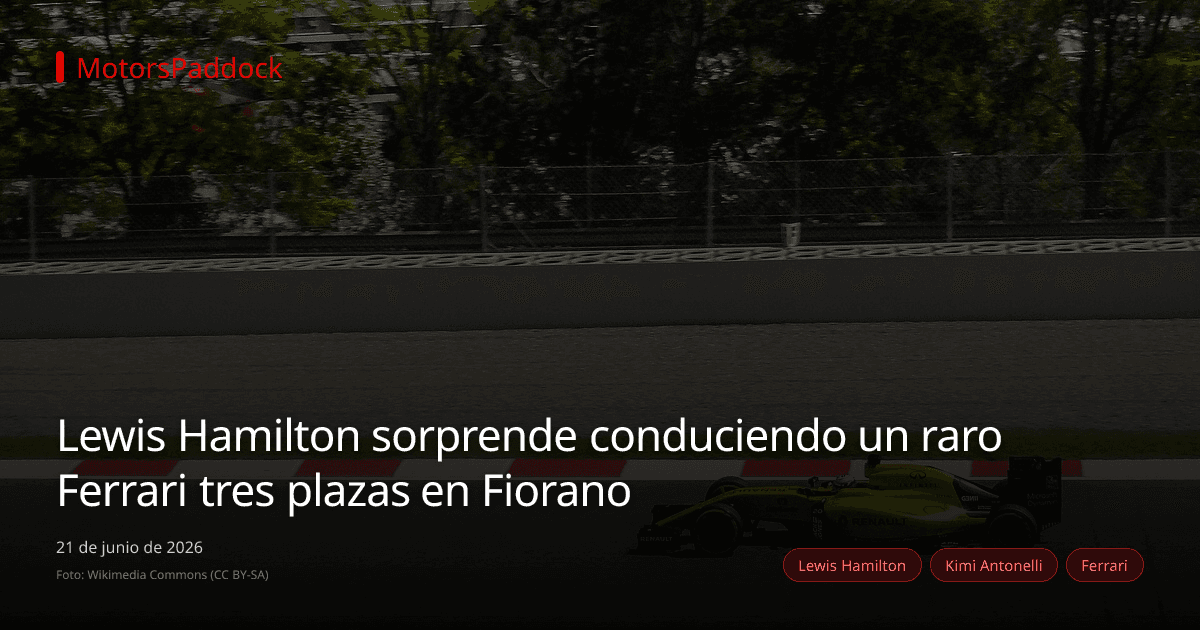 Lewis Hamilton sorprende conduciendo un raro Ferrari tres plazas en Fiorano
