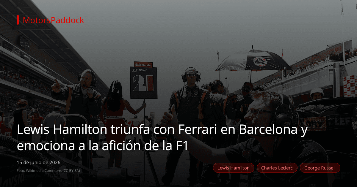 Lewis Hamilton triunfa con Ferrari en Barcelona y emociona a la afición de la F1