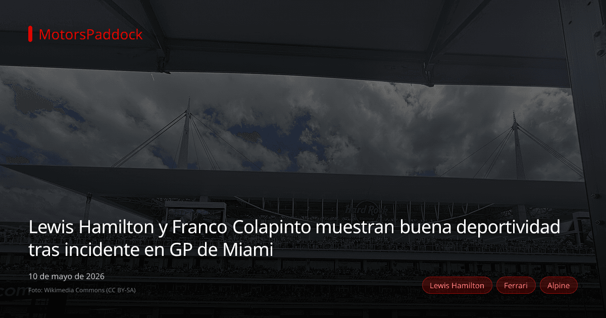 Lewis Hamilton y Franco Colapinto muestran buena deportividad tras incidente en GP de Miami