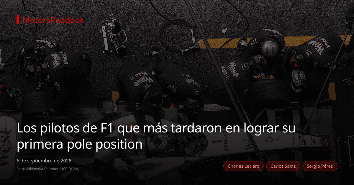 Los pilotos de F1 que más tardaron en lograr su primera pole position