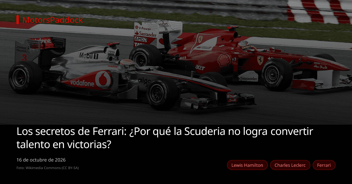 Los secretos de Ferrari: ¿Por qué la Scuderia no logra convertir talento en victorias?