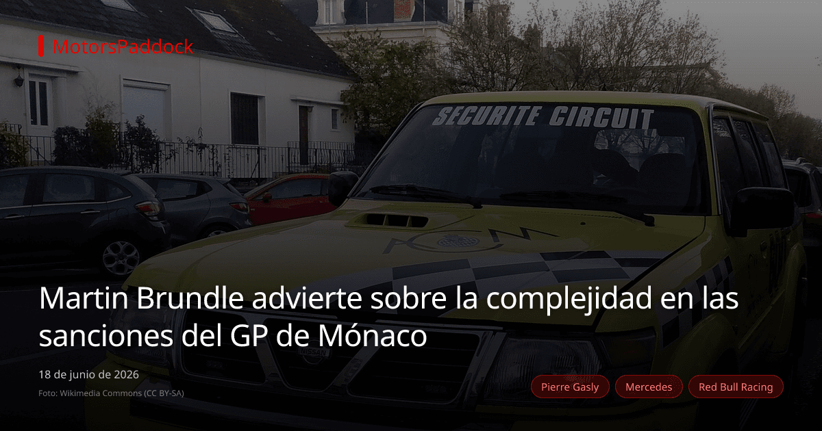 Martin Brundle advierte sobre la complejidad en las sanciones del GP de Mónaco