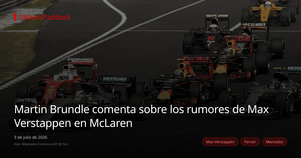 Martin Brundle comenta sobre los rumores de Max Verstappen en McLaren