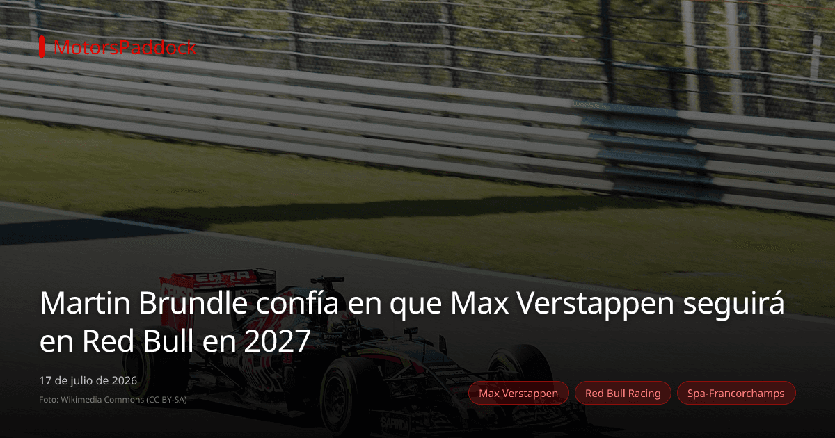 Martin Brundle confía en que Max Verstappen seguirá en Red Bull en 2027