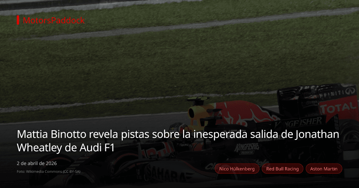 Mattia Binotto revela pistas sobre la inesperada salida de Jonathan Wheatley de Audi F1