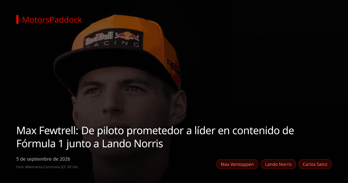 Max Fewtrell: De piloto prometedor a líder en contenido de Fórmula 1 junto a Lando Norris