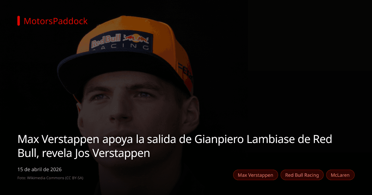Max Verstappen apoya la salida de Gianpiero Lambiase de Red Bull, revela Jos Verstappen