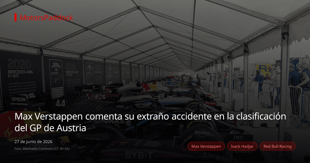Max Verstappen comenta su extraño accidente en la clasificación del GP de Austria