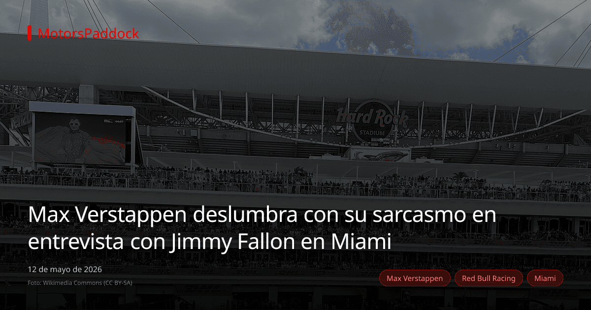 Max Verstappen deslumbra con su sarcasmo en entrevista con Jimmy Fallon en Miami