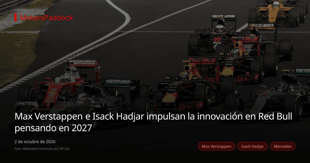 Max Verstappen e Isack Hadjar impulsan la innovación en Red Bull pensando en 2027