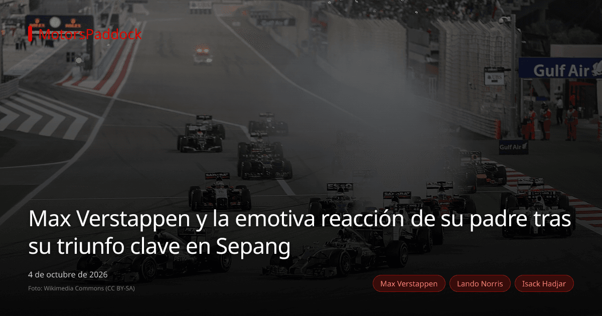 Max Verstappen y la emotiva reacción de su padre tras su triunfo clave en Sepang