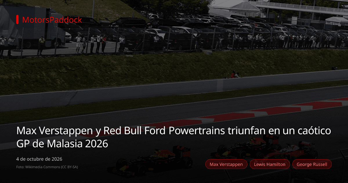 Max Verstappen y Red Bull Ford Powertrains triunfan en un caótico GP de Malasia 2026