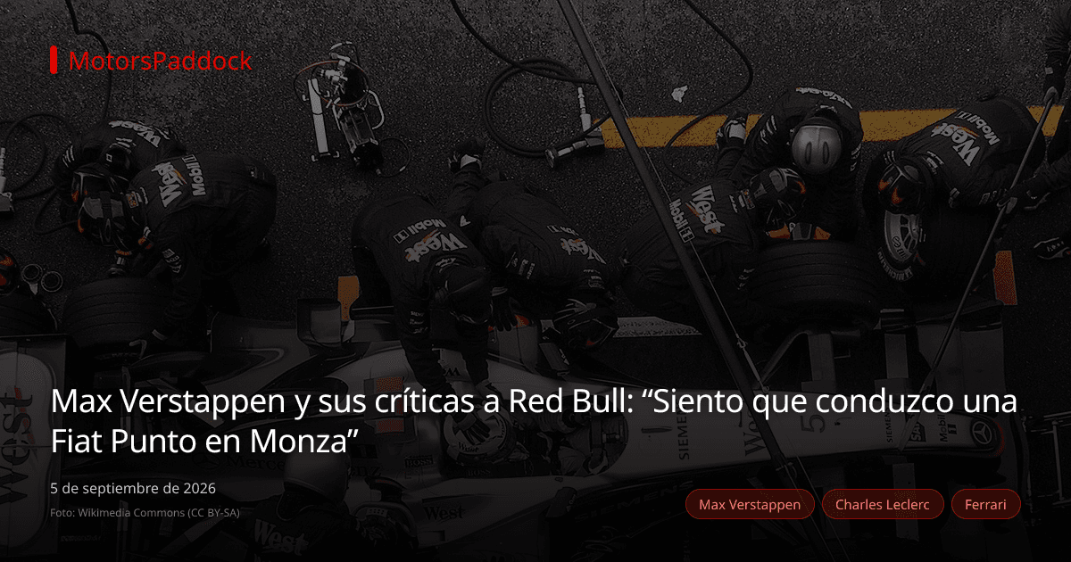 Max Verstappen y sus críticas a Red Bull: “Siento que conduzco una Fiat Punto en Monza”