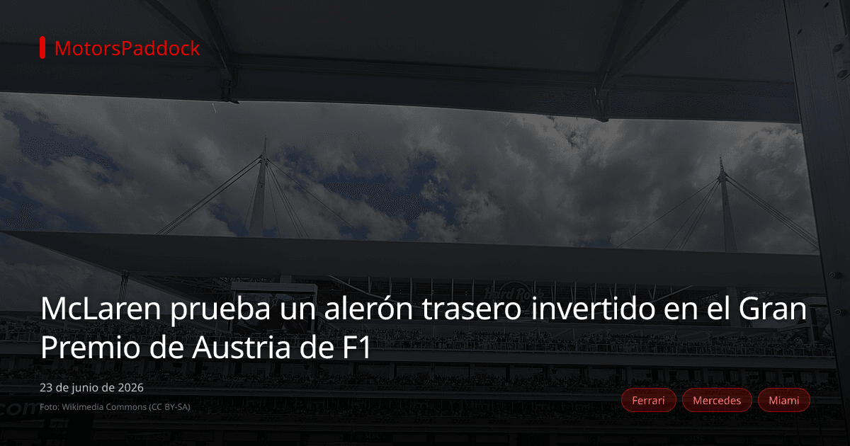 McLaren prueba un alerón trasero invertido en el Gran Premio de Austria de F1