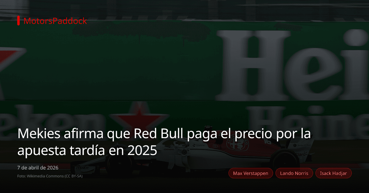 Mekies afirma que Red Bull paga el precio por la apuesta tardía en 2025
