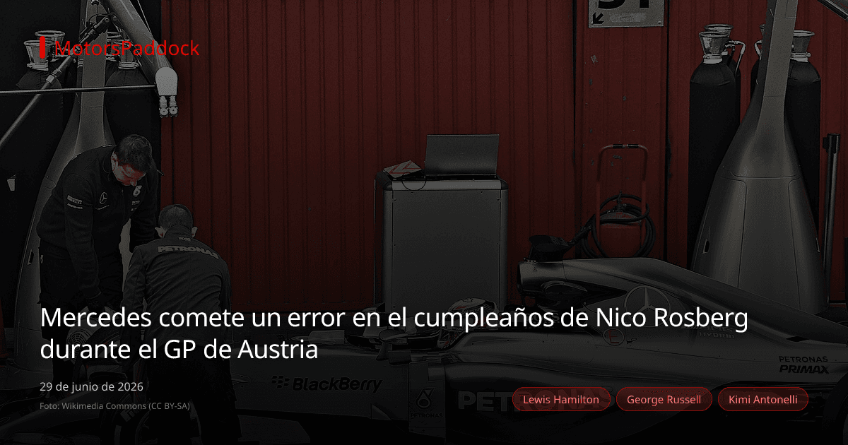 Mercedes comete un error en el cumpleaños de Nico Rosberg durante el GP de Austria