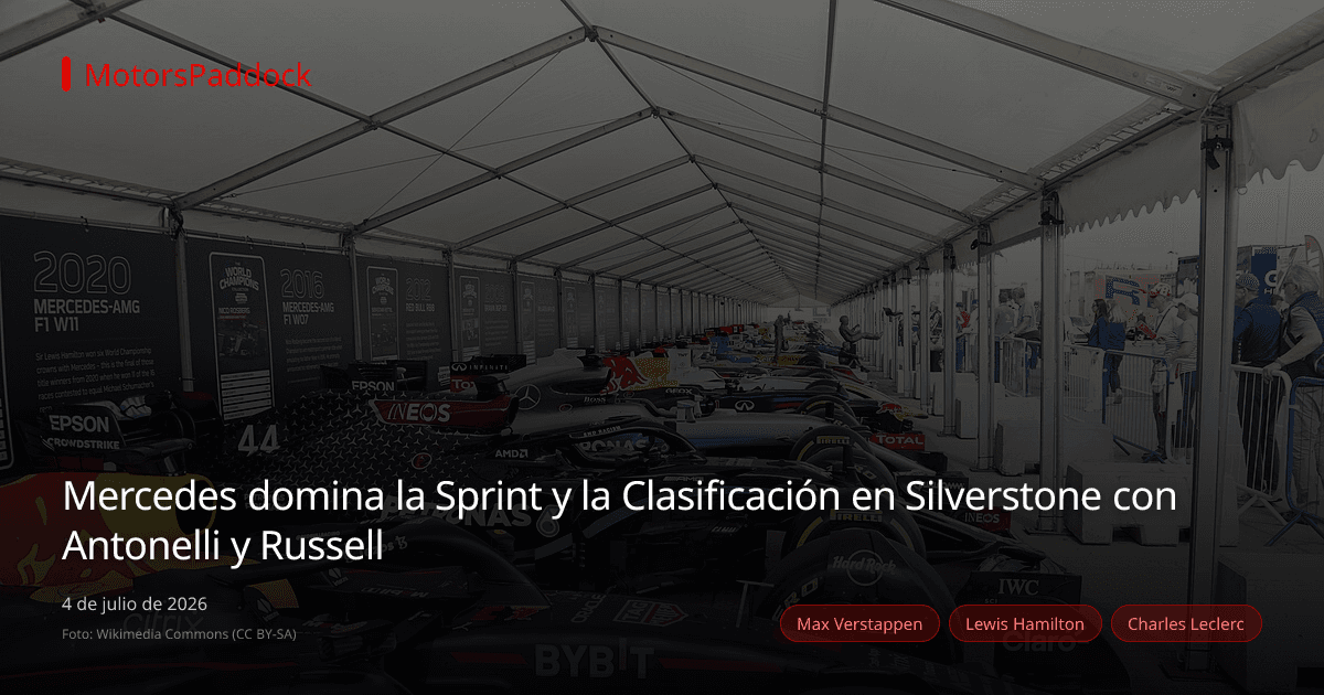 Mercedes domina la Sprint y la Clasificación en Silverstone con Antonelli y Russell