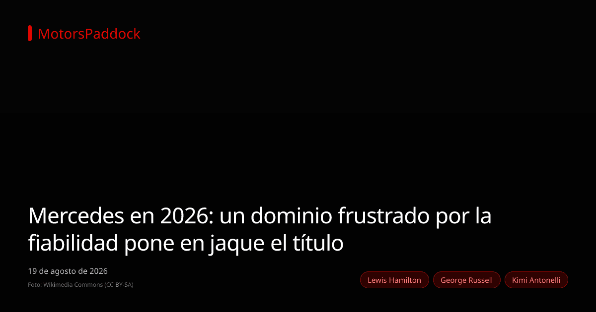 Mercedes en 2026: un dominio frustrado por la fiabilidad pone en jaque el título