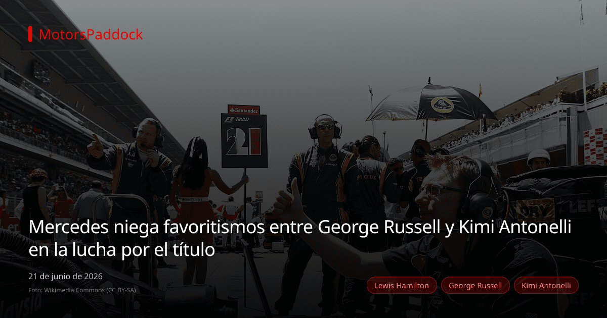 Mercedes niega favoritismos entre George Russell y Kimi Antonelli en la lucha por el título