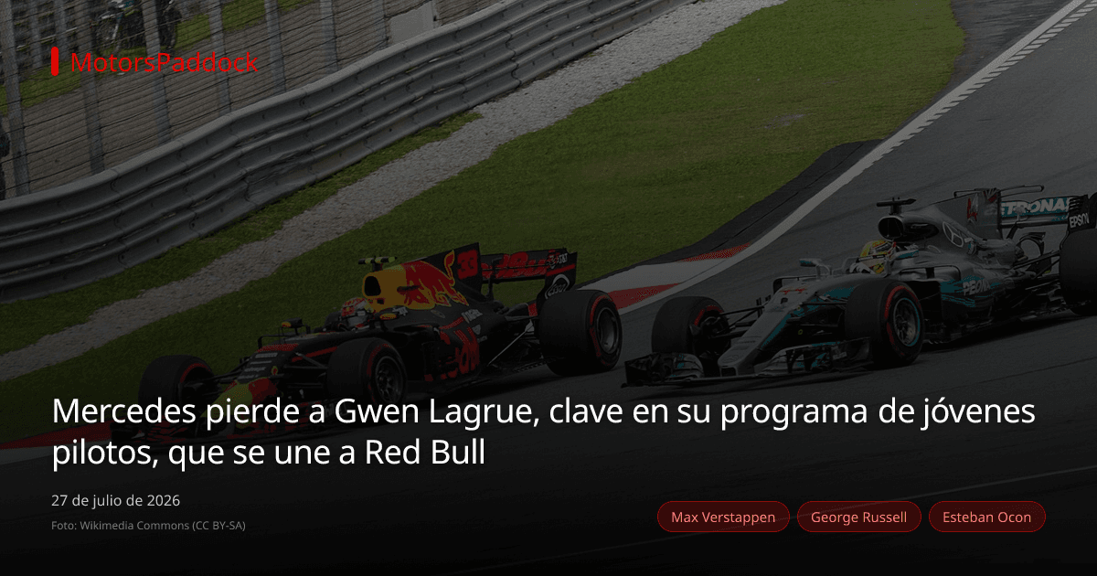 Mercedes pierde a Gwen Lagrue, clave en su programa de jóvenes pilotos, que se une a Red Bull
