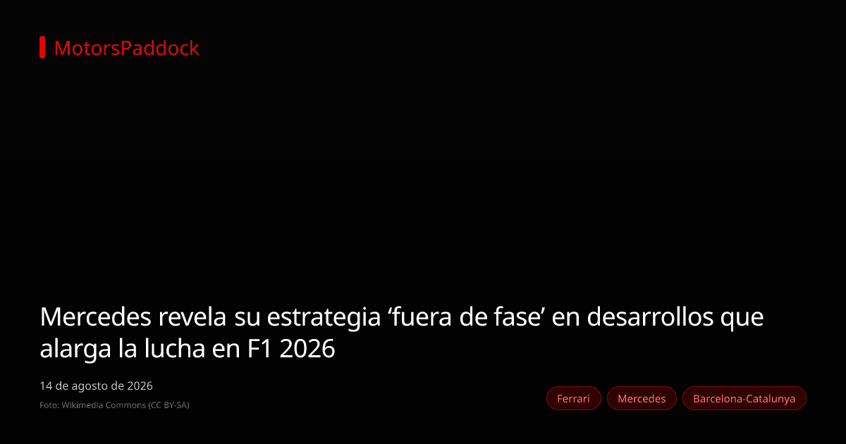 Mercedes revela su estrategia ‘fuera de fase’ en desarrollos que alarga la lucha en F1 2026