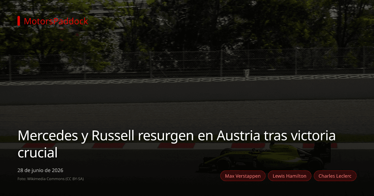 Mercedes y Russell resurgen en Austria tras victoria crucial