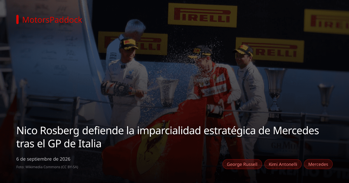 Nico Rosberg defiende la imparcialidad estratégica de Mercedes tras el GP de Italia