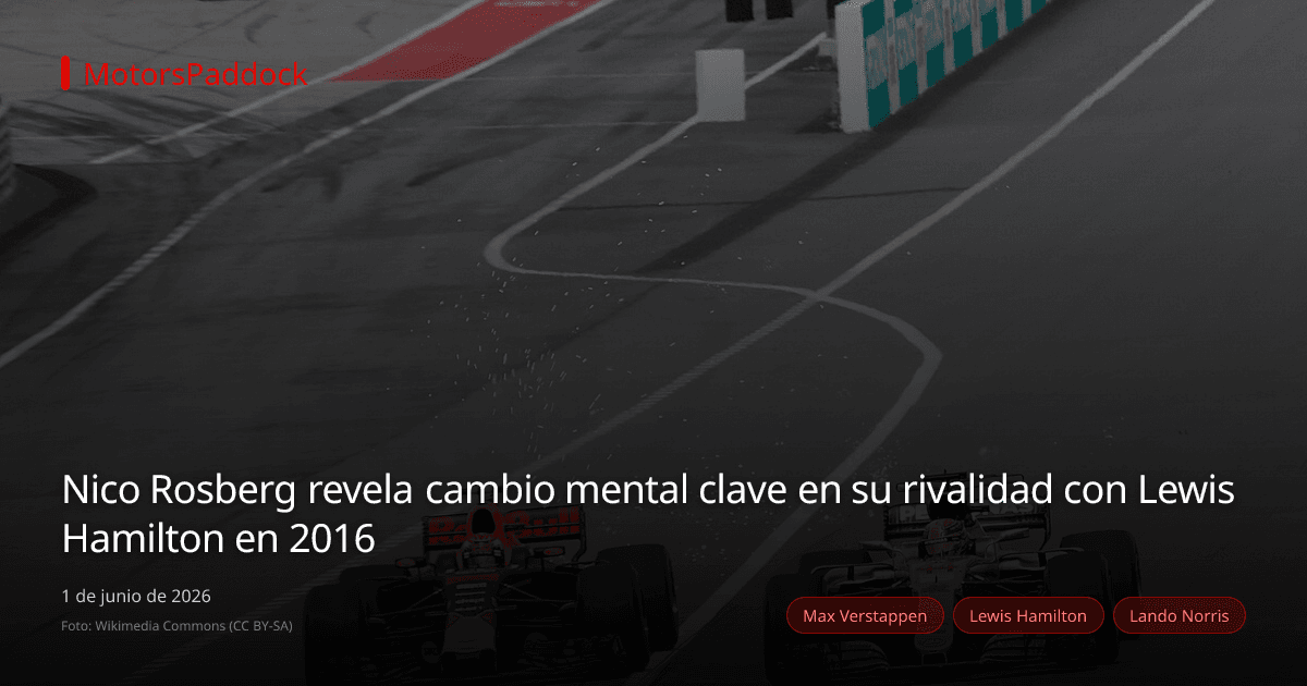 Nico Rosberg revela cambio mental clave en su rivalidad con Lewis Hamilton en 2016