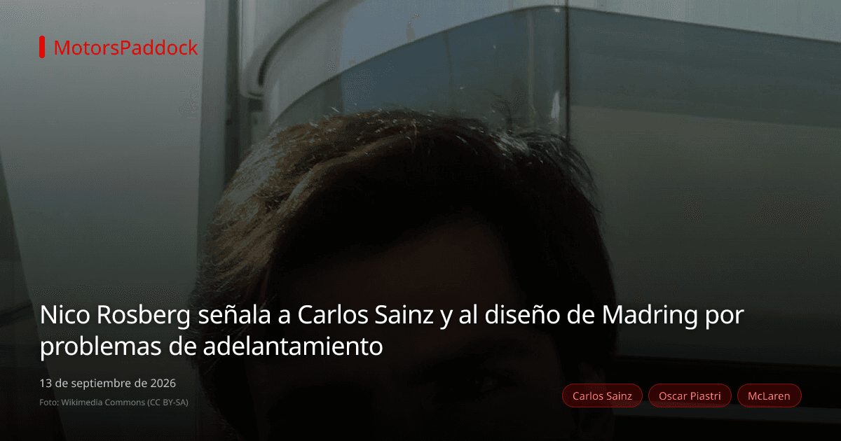 Nico Rosberg señala a Carlos Sainz y al diseño de Madring por problemas de adelantamiento