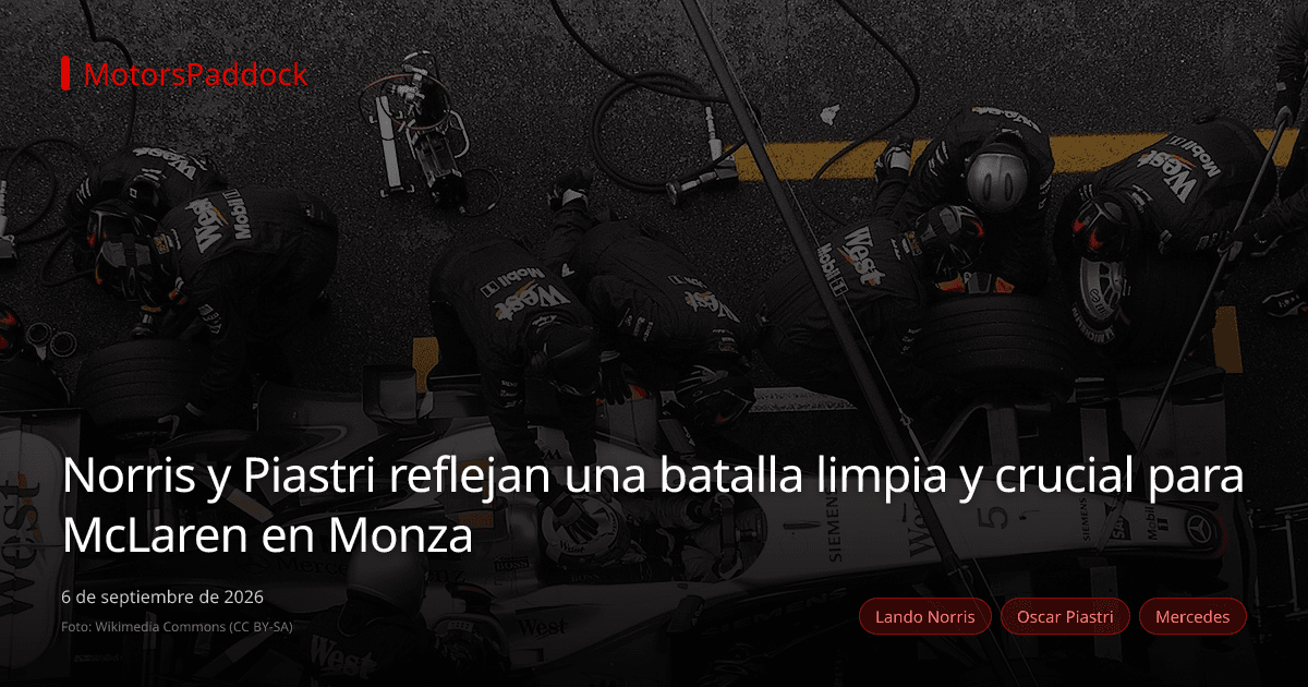 Norris y Piastri reflejan una batalla limpia y crucial para McLaren en Monza