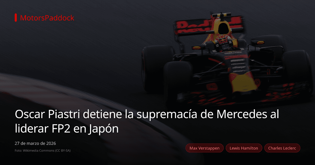 Oscar Piastri detiene la supremacía de Mercedes al liderar FP2 en Japón