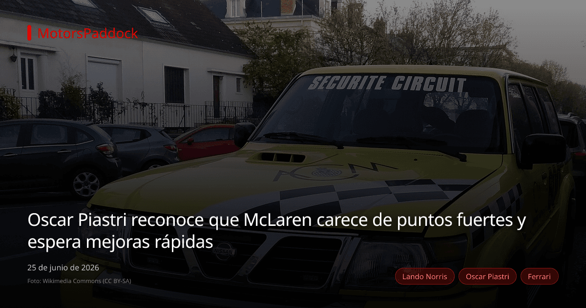 Oscar Piastri reconoce que McLaren carece de puntos fuertes y espera mejoras rápidas