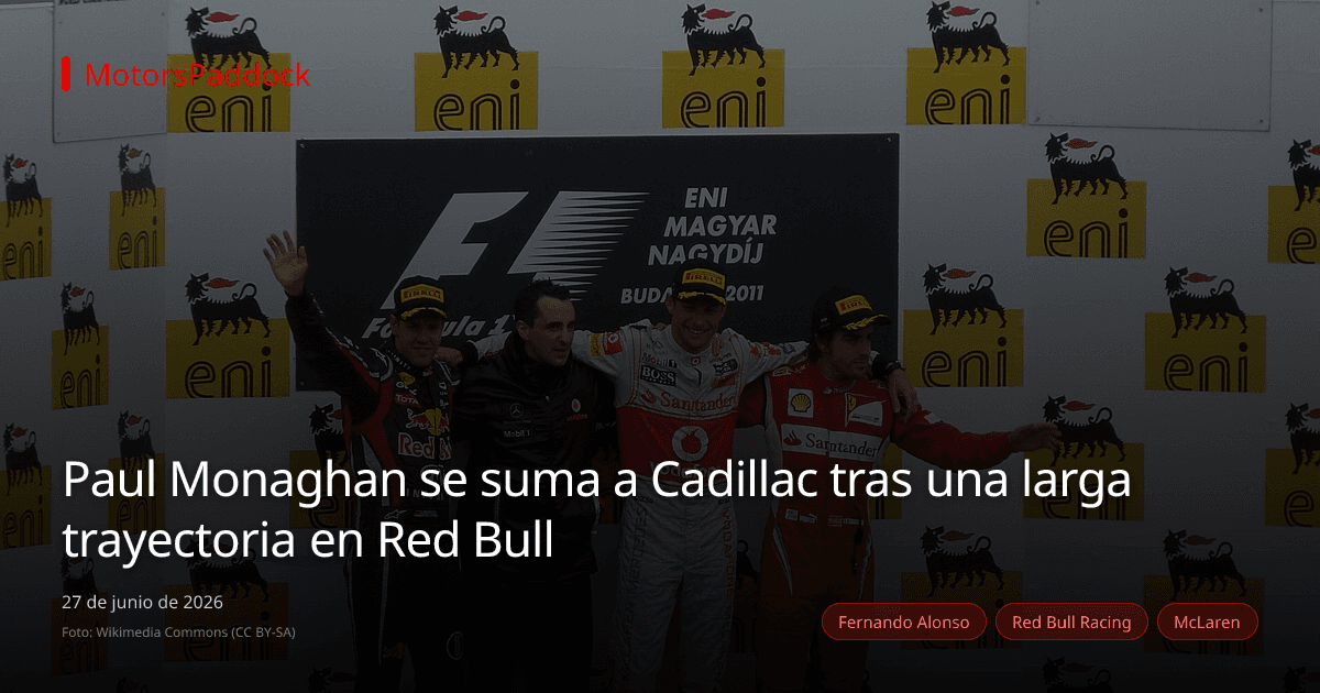 Paul Monaghan se suma a Cadillac tras una larga trayectoria en Red Bull