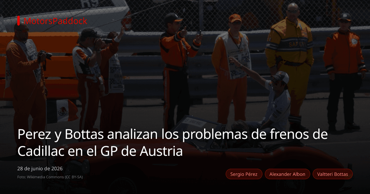 Perez y Bottas analizan los problemas de frenos de Cadillac en el GP de Austria