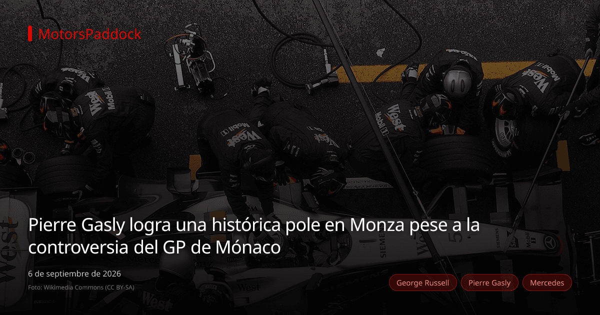 Pierre Gasly logra una histórica pole en Monza pese a la controversia del GP de Mónaco