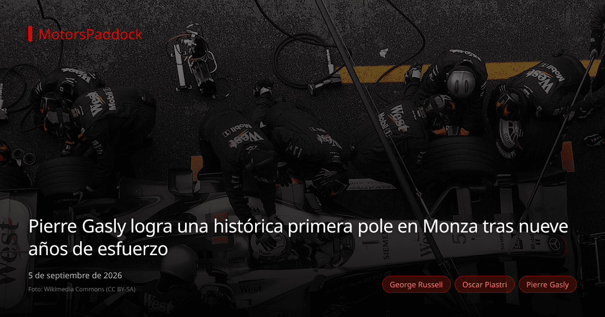 Pierre Gasly logra una histórica primera pole en Monza tras nueve años de esfuerzo