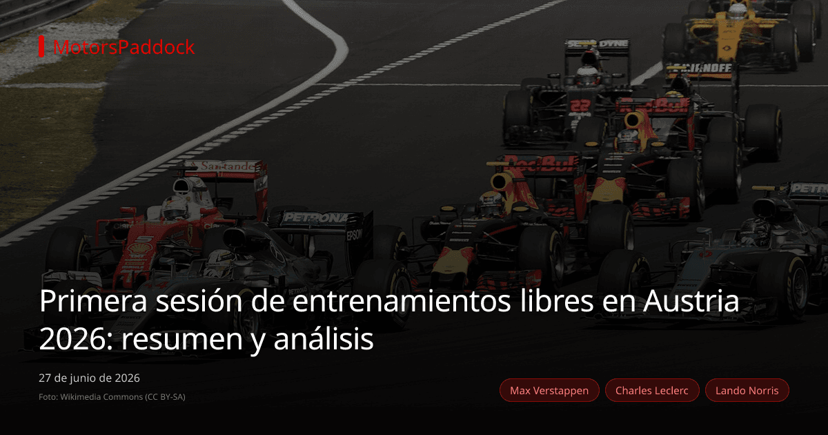 Primera sesión de entrenamientos libres en Austria 2026: resumen y análisis