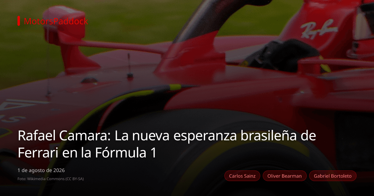 Rafael Camara: La nueva esperanza brasileña de Ferrari en la Fórmula 1