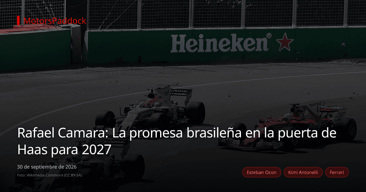 Rafael Camara: La promesa brasileña en la puerta de Haas para 2027