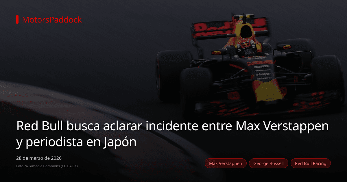 Red Bull busca aclarar incidente entre Max Verstappen y periodista en Japón
