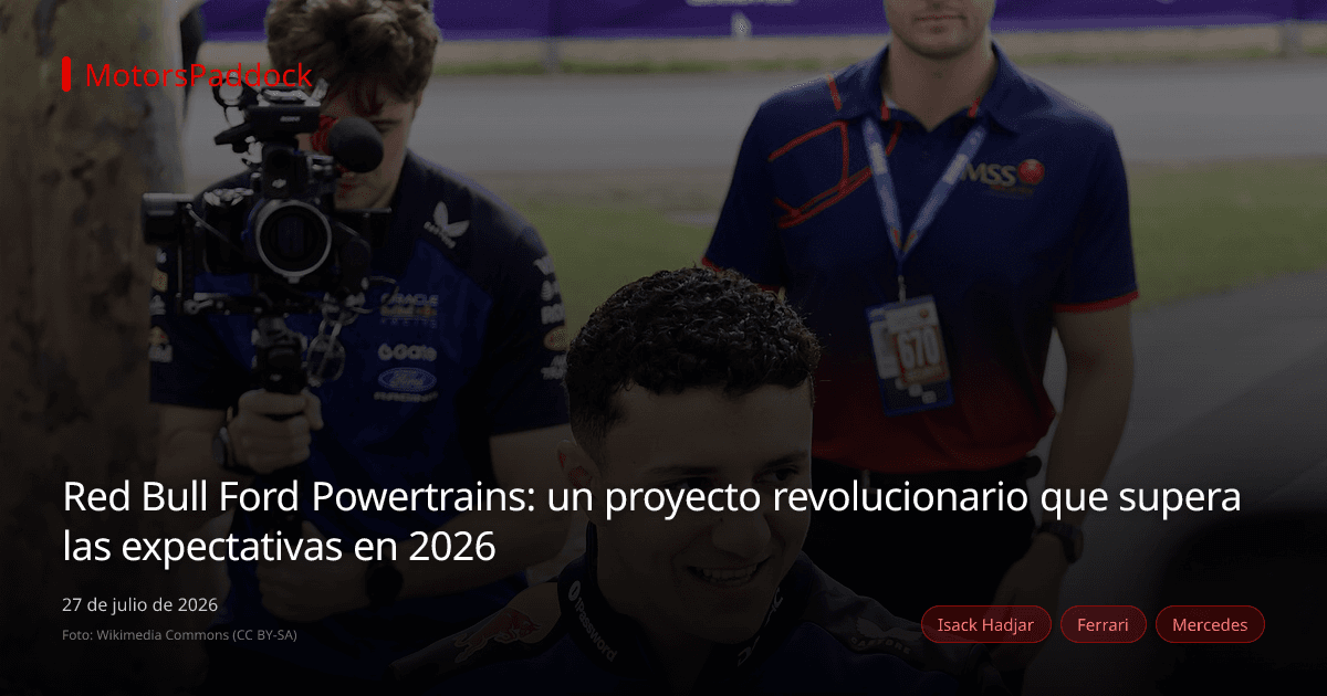 Red Bull Ford Powertrains: un proyecto revolucionario que supera las expectativas en 2026
