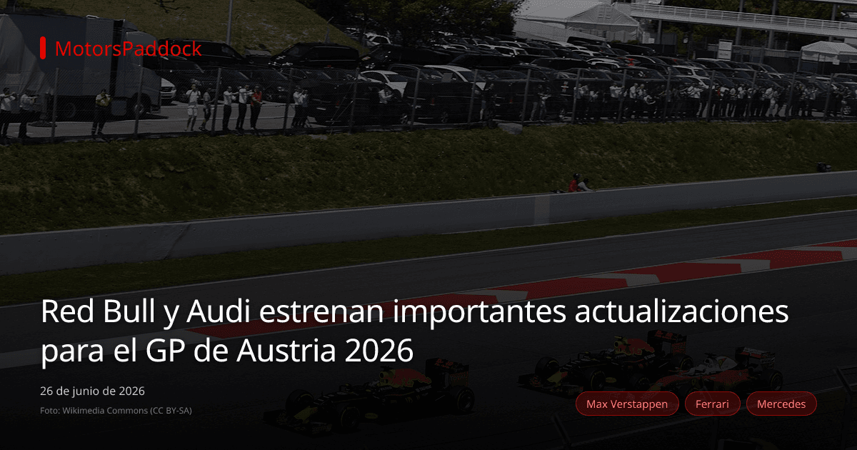Red Bull y Audi estrenan importantes actualizaciones para el GP de Austria 2026