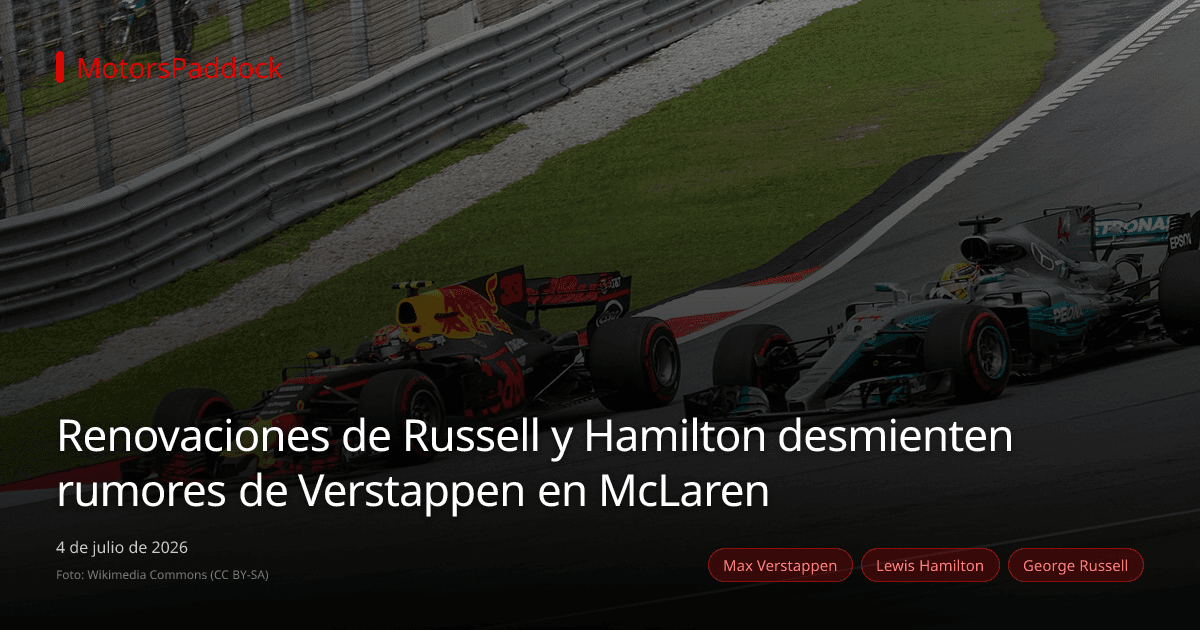 Renovaciones de Russell y Hamilton desmienten rumores de Verstappen en McLaren
