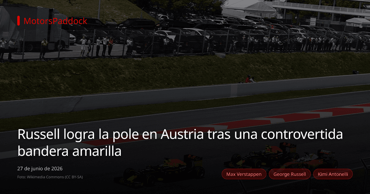 Russell logra la pole en Austria tras una controvertida bandera amarilla